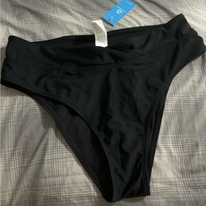 Cupshe black swimsuit underwear black Large